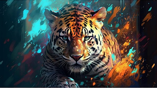 Quadro Decorativo Leopardos 2270