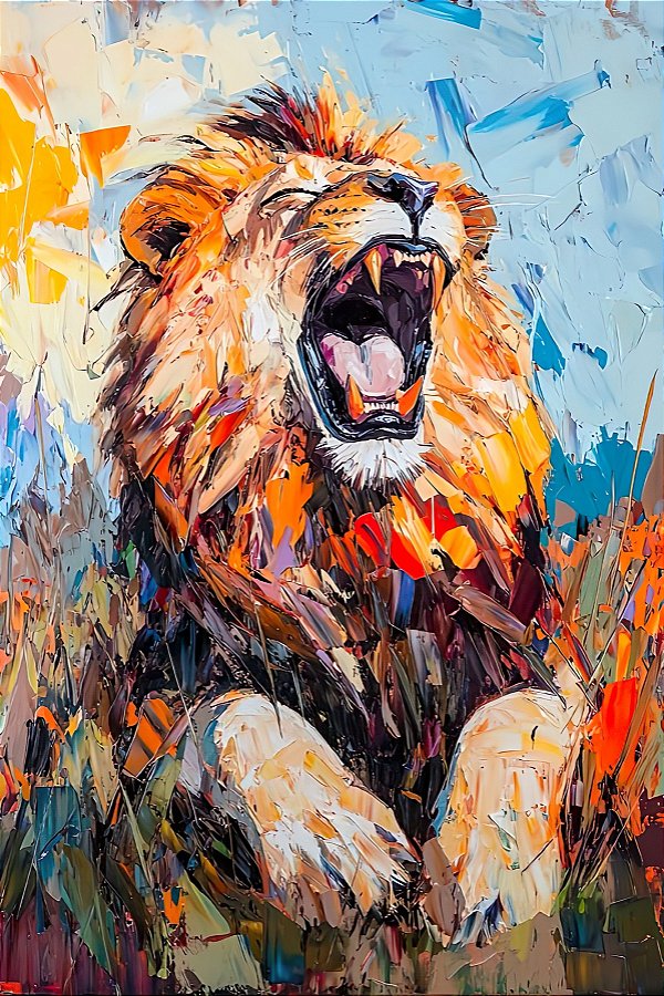 Quadro Decorativo Leões 2303