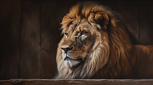 Quadro Decorativo Leões 2413