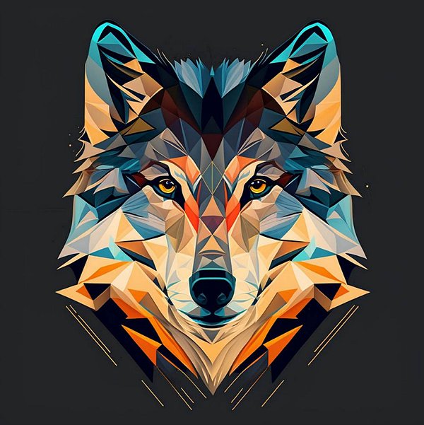 Quadro Decorativo Lobos 2488
