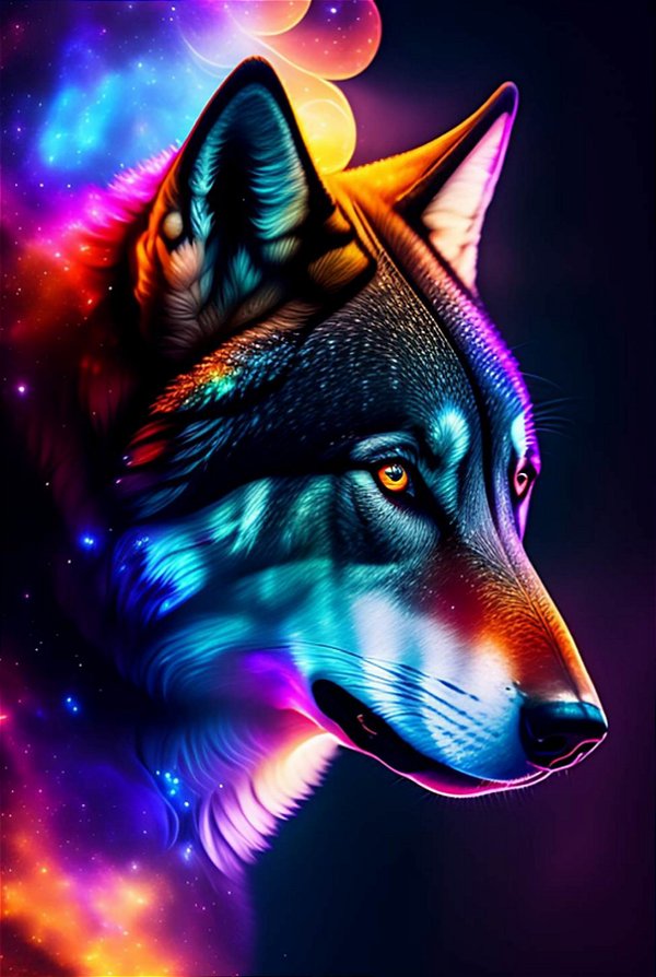 Quadro Decorativo Lobos 2490