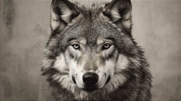 Quadro Decorativo Lobos 2491