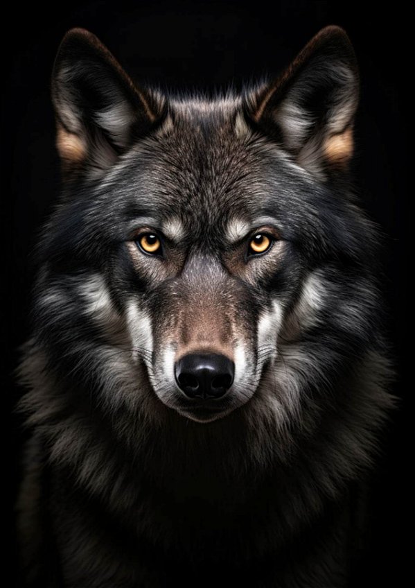 Quadro Decorativo Lobos 2492