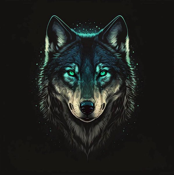 Quadro Decorativo Lobos 2503