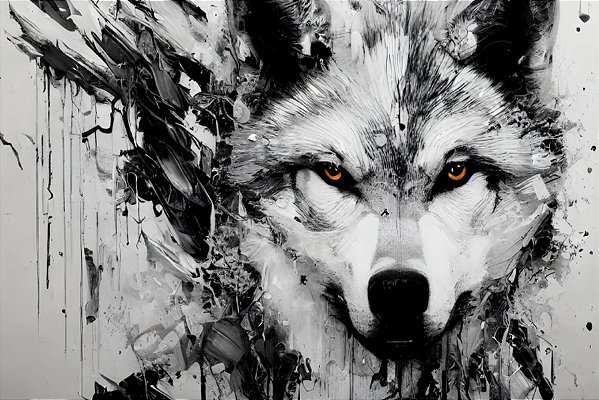 Quadro Decorativo Lobos 2511