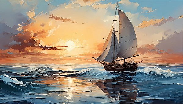 Quadro Decorativo Barcos e Canoas 3060