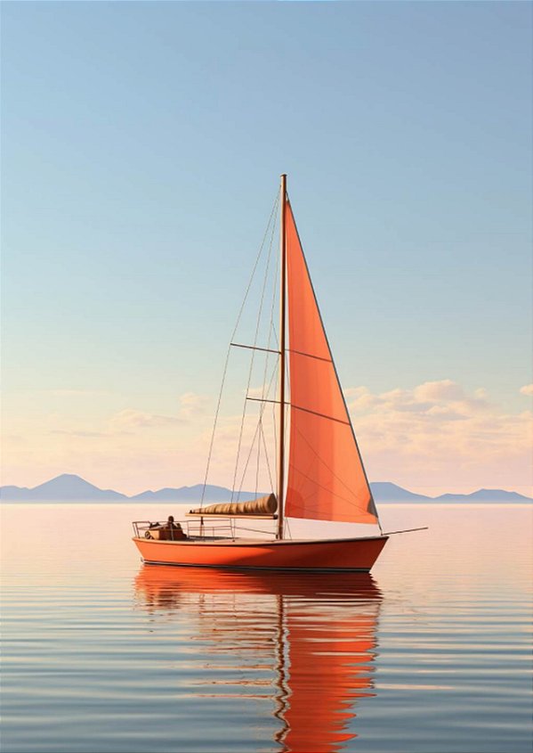 Quadro Decorativo Barcos e Canoas 3107