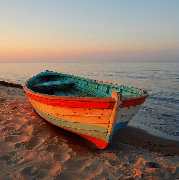Quadro Decorativo Barcos e Canoas 3136