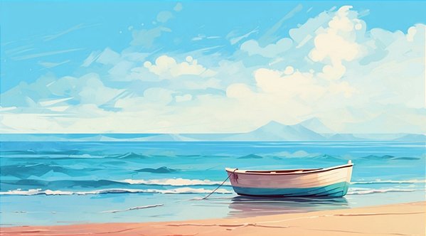 Quadro Decorativo Barcos e Canoas 3265