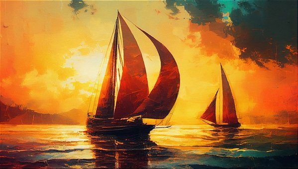Quadro Decorativo Barcos e Canoas 3289