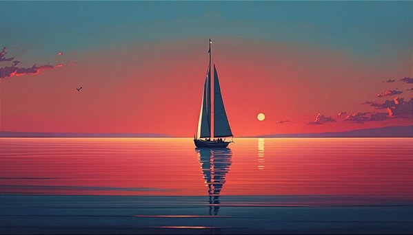Quadro Decorativo Barcos e Canoas 3301