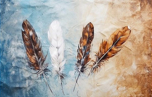 Quadro Decorativo Penas 3552