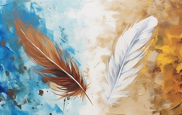 Quadro Decorativo Penas 3556