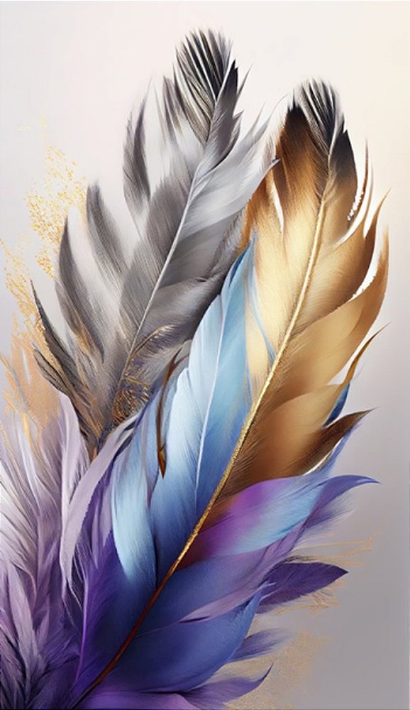 Quadro Decorativo Penas 3565