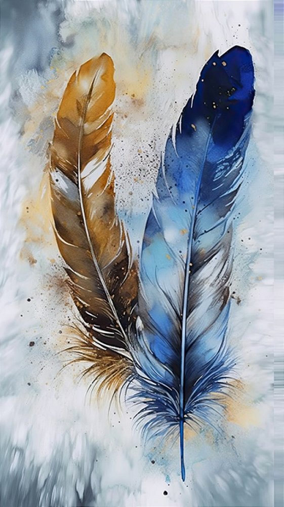 Quadro Decorativo Penas 3588