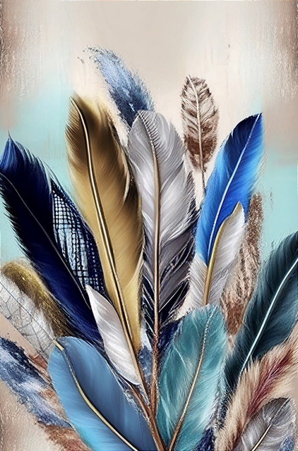 Quadro Decorativo Penas 3593