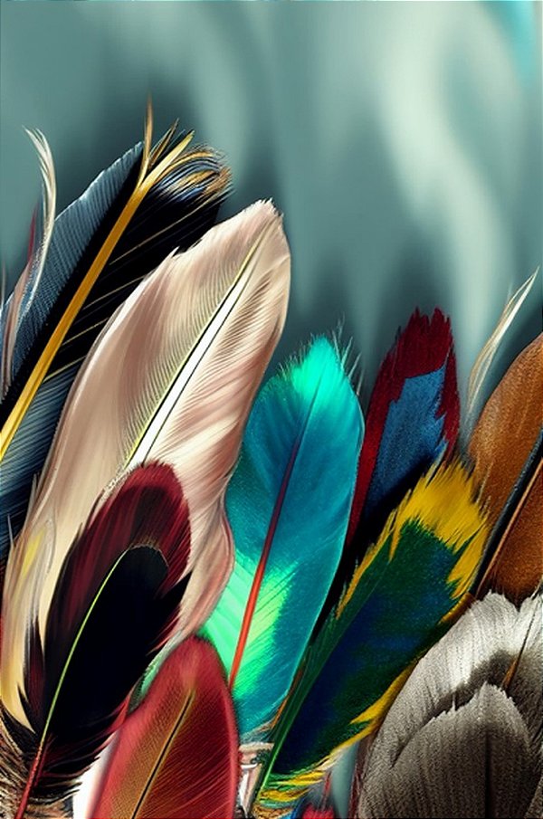 Quadro Decorativo Penas 3599