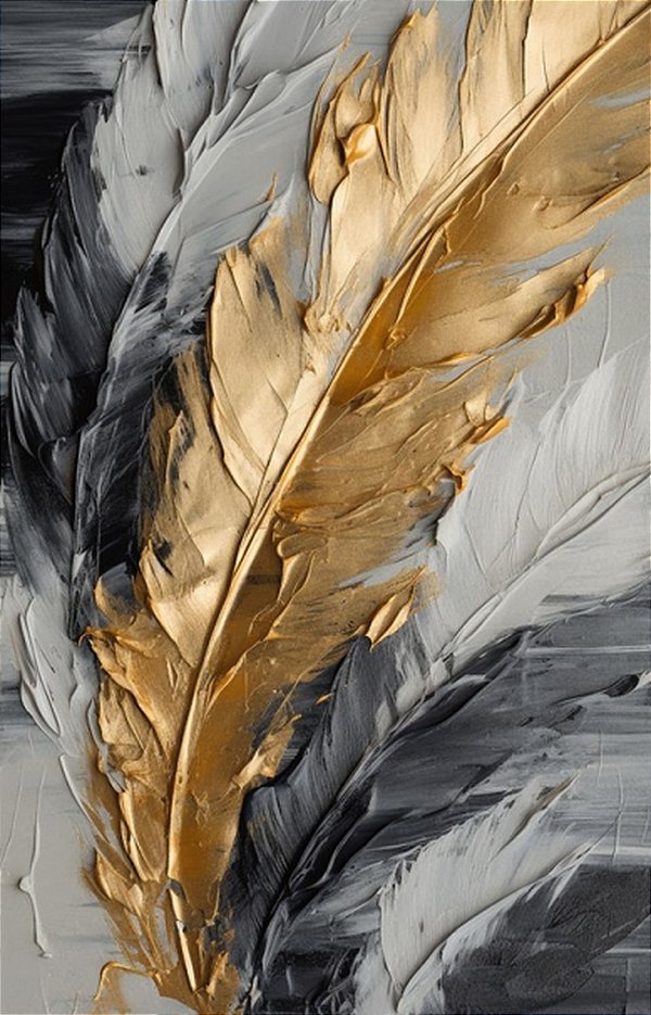 Quadro Decorativo Penas 3630
