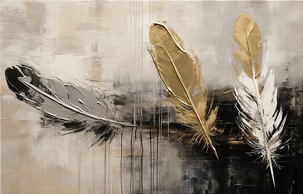 Quadro Decorativo Penas 3663