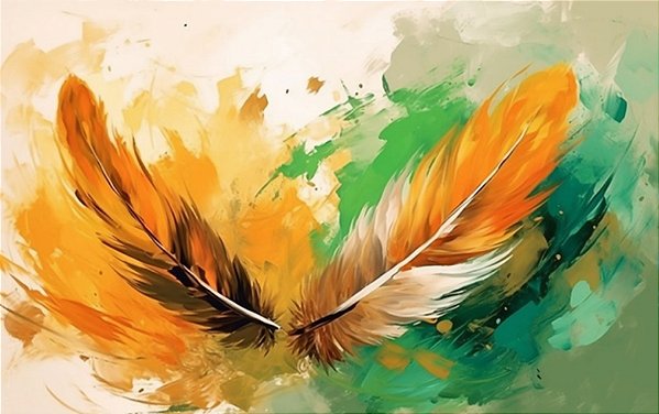 Quadro Decorativo Penas 3664