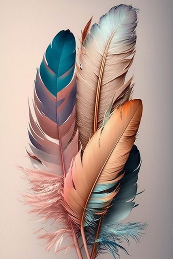 Quadro Decorativo Penas 3676