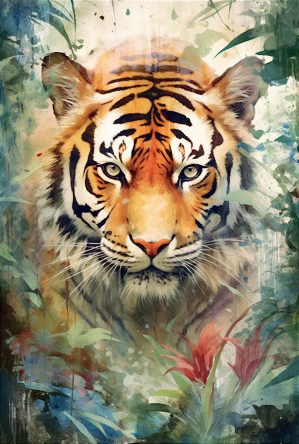 Quadro Decorativo Tigres 4073