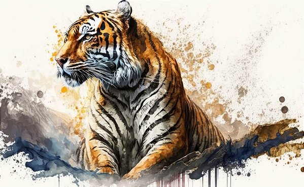 Quadro Decorativo Tigres 4074