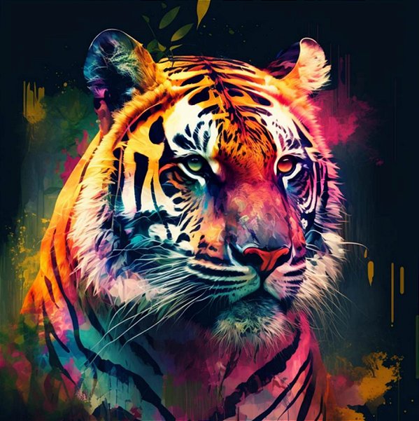 Quadro Decorativo Tigres 4077