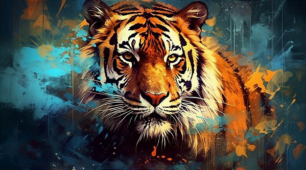 Quadro Decorativo Tigres 4089