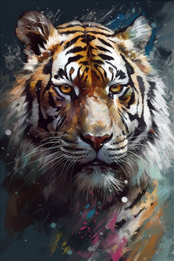 Quadro Decorativo Tigres 4097