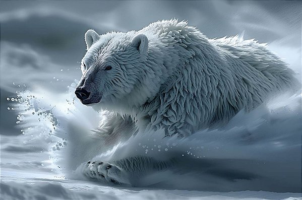 Quadro Decorativo Urso Polar 4116