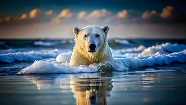 Quadro Decorativo Urso Polar 4119