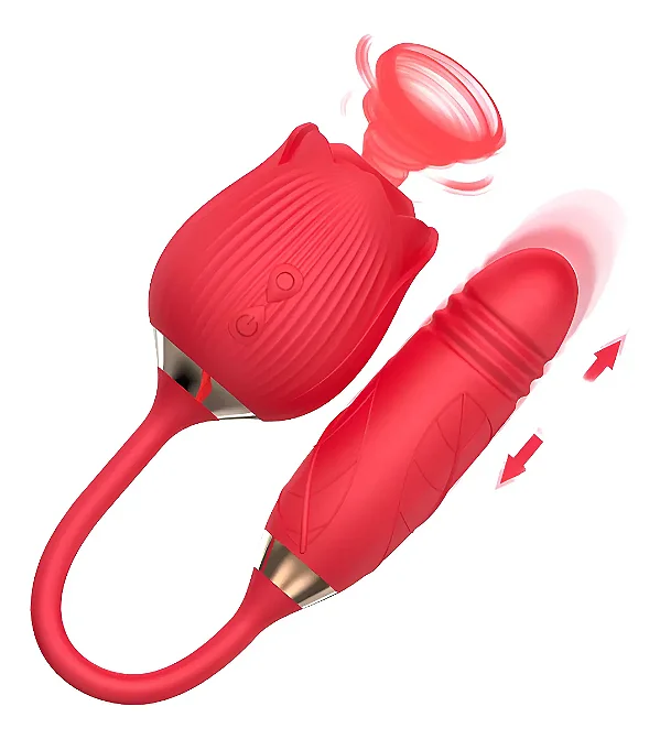 Vibrador e Sugador SOPHIE + De 10 Vibrações Com Pulsação