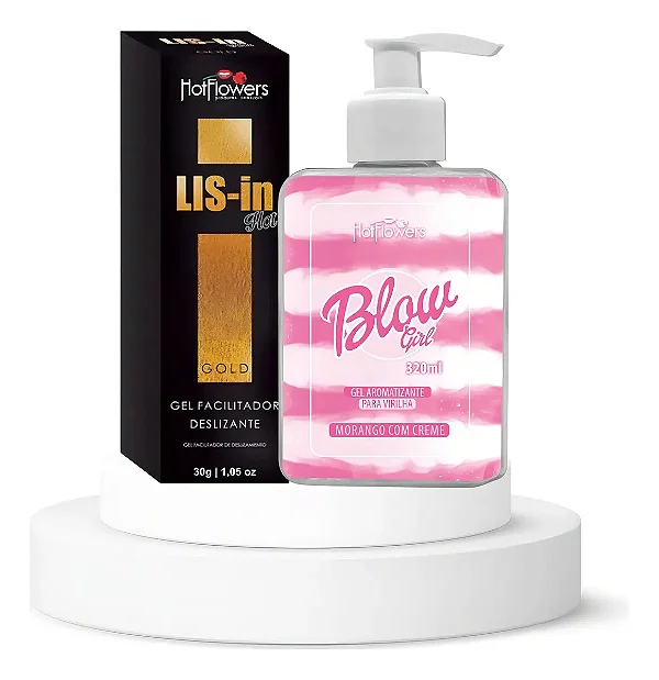 Kit Blow Girl Morango com creme + Lis in Gold