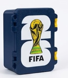 Caixa baú para Figurinhas da Copa 2026 - Estojo 3D porta figurinhas com organizador