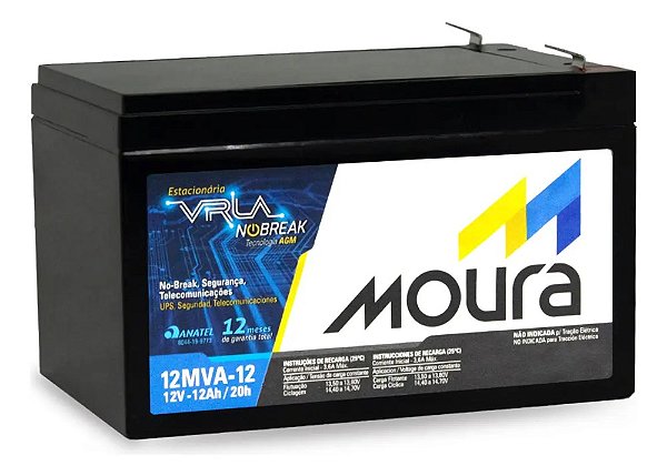 BATERIA MOURA VRLA 12Ah 12V