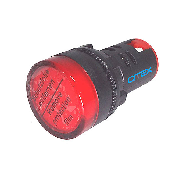 SINALEIRO CITEX LED AD16-22DS-R 110-220V 22MM VERMELHO