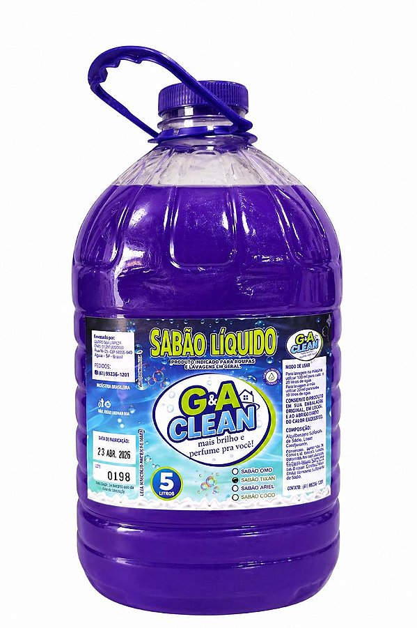 Sabão Líquido Violet 5L para Roupas
