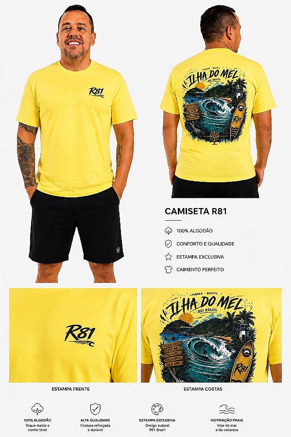 Camiseta Masculina Ilha do Mel