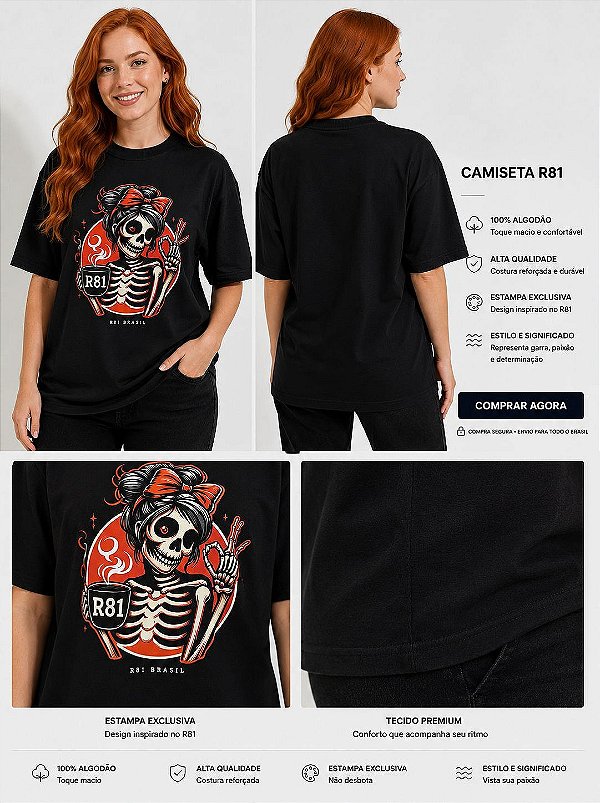 Camiseta Oversized feminina