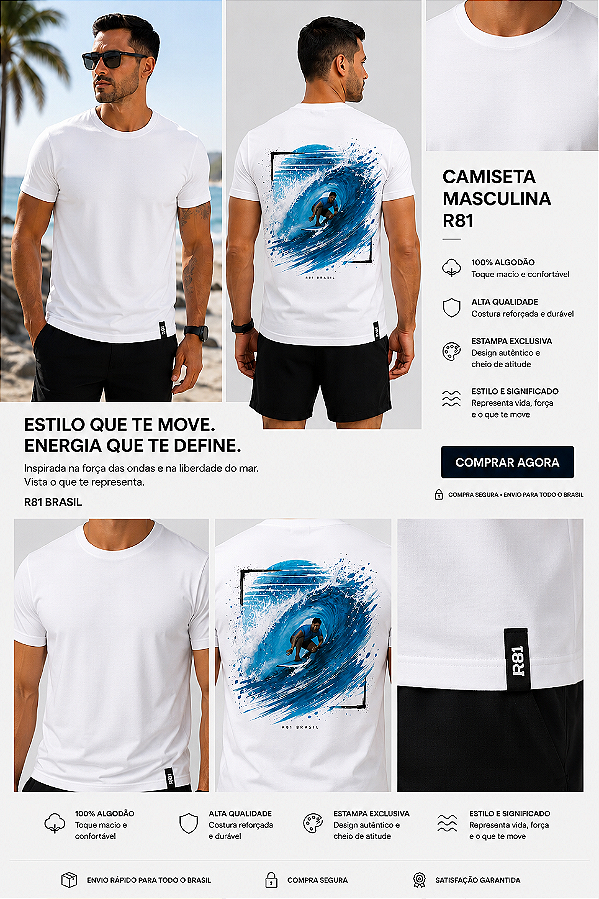 Camiseta Surf R81 Edição Limitada