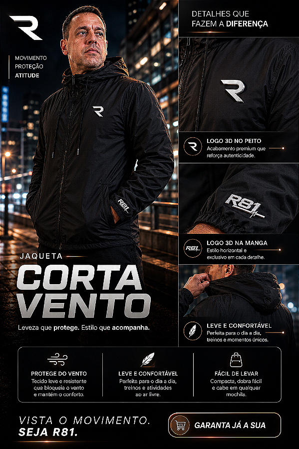 Jaqueta Corta Vento