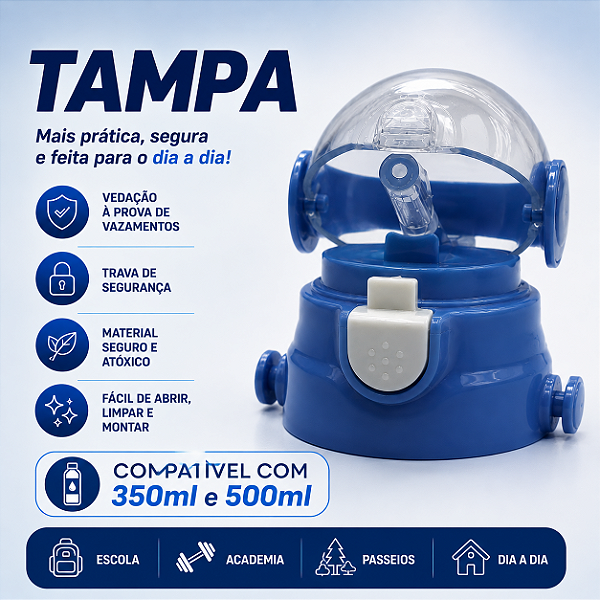 TAMPA DE GARRAFA INFANTIL