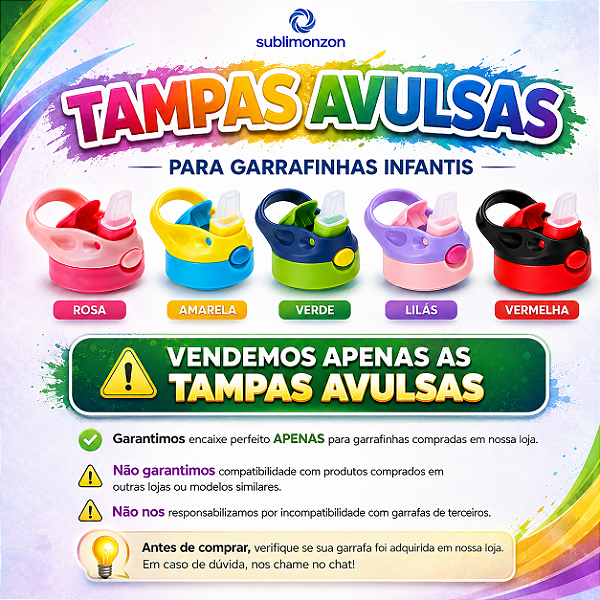 Tampa Avulsa de Garrafa Infantil
