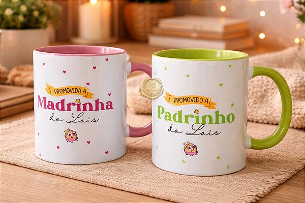 Caneca Personalizada Padrinhos Mágicos