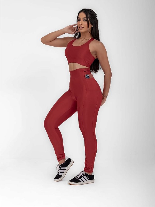 Conjunto Fitness Microcanelado Premium 0 transparência Tamanho M a GG