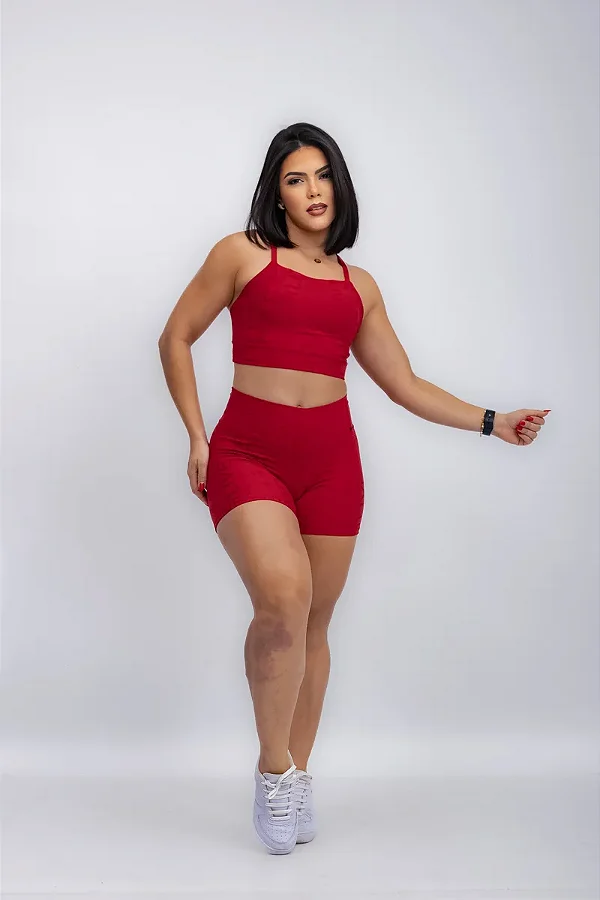 Short curto Tecido Jacquard Letrinha zero transparência (gramatura 300)