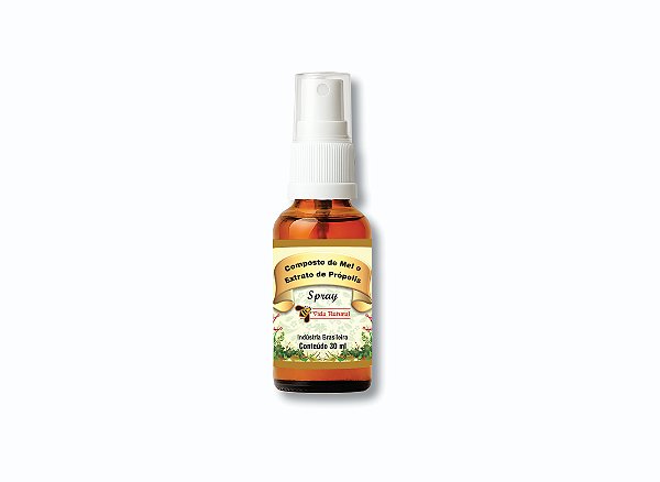 Composto de Mel e Extrato de Própolis - Sabor Própolis | Spray 30ml