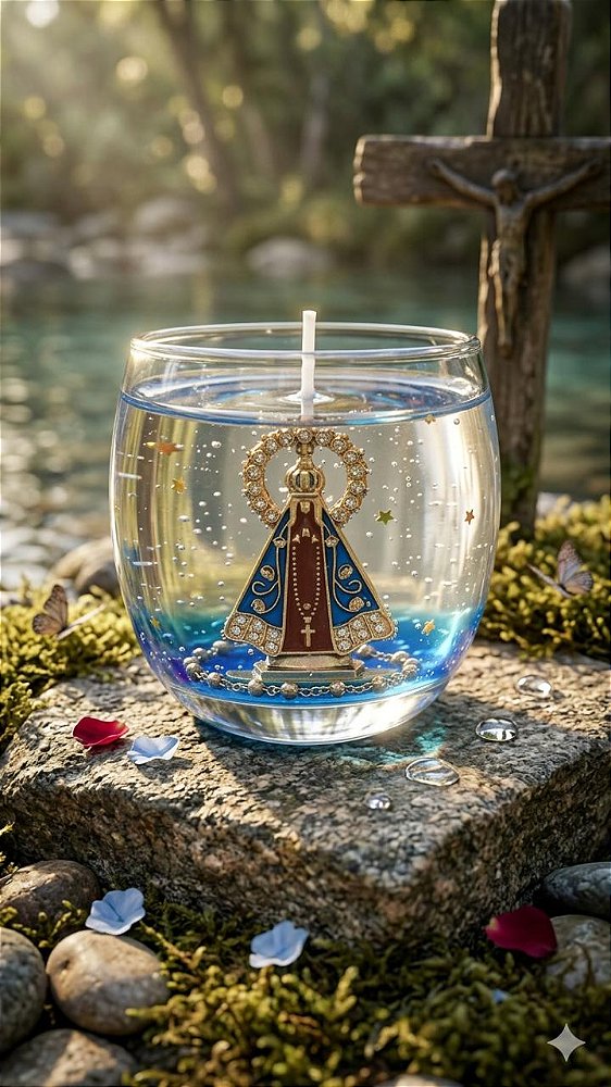 Vela Decorativa Nossa Senhora Aparecida Personalizada
