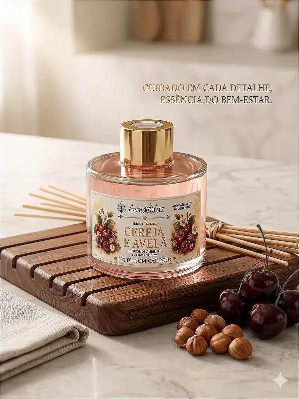 Aromatizador de Varetas Cereja e Avelã 200ml